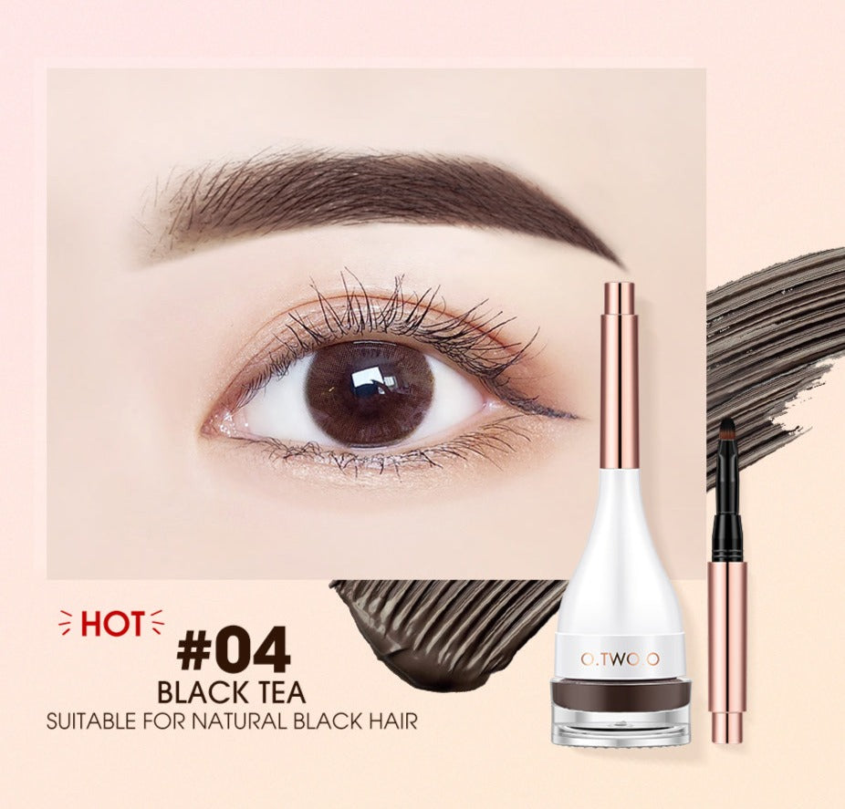 O.TWO.O 4-Color Eyebrow Cream – Waterproof 3D Brow Shaping Gel | UAE