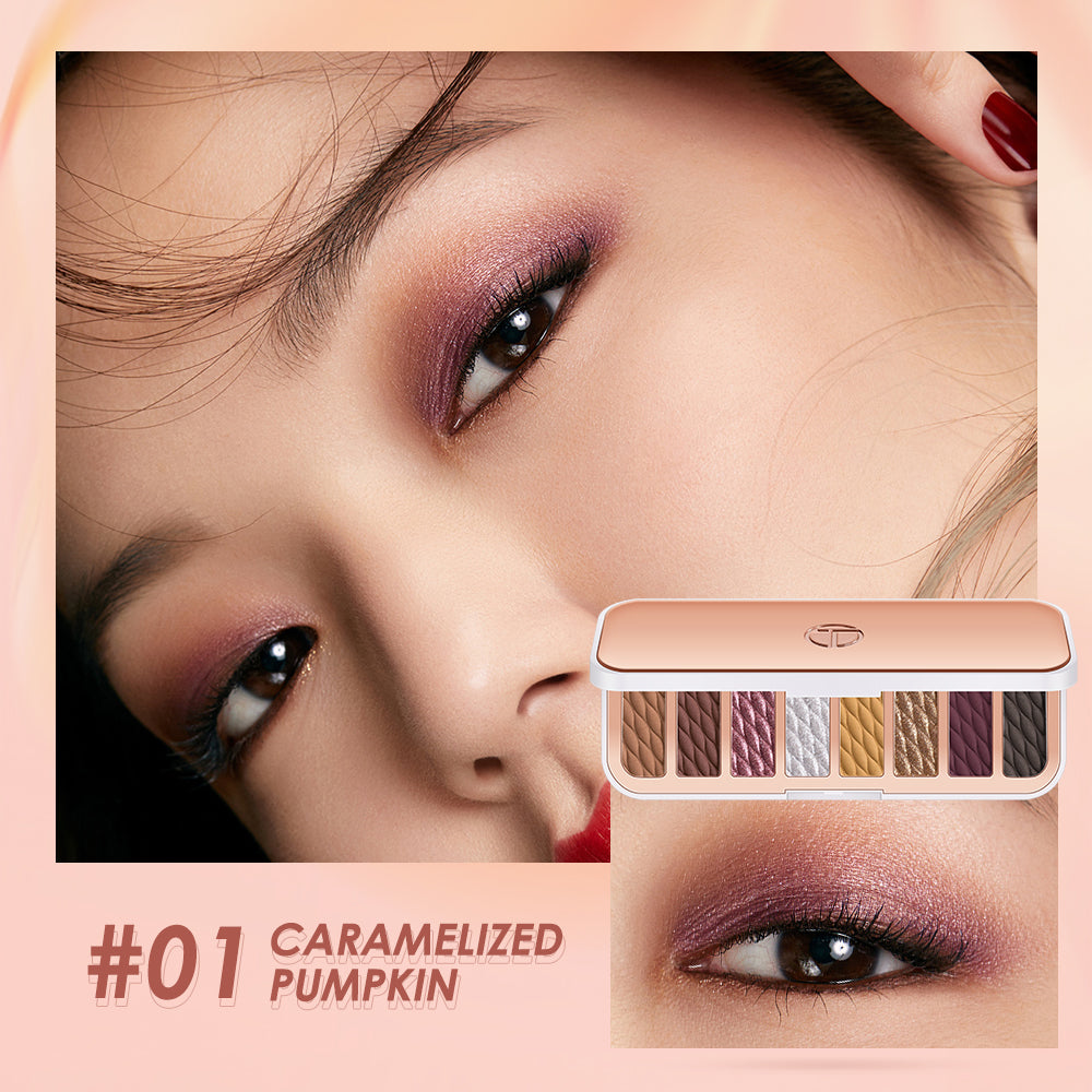O.TWO.O Luxury Gold Eyeshadow Palette – 8 Rich Colors, Shimmer & Matte | UAE