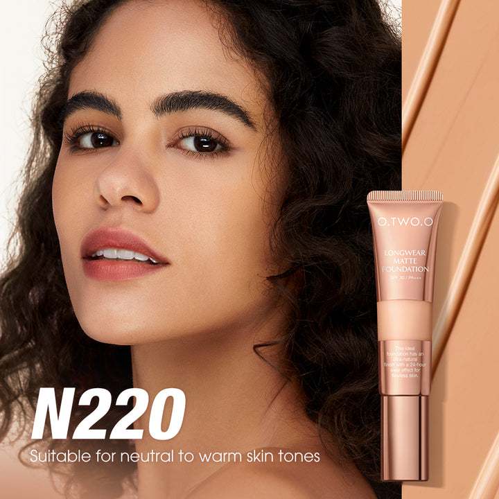 O.TWO.O Matte Finish Liquid Foundation – High Coverage, Long-Wear Base | UAE