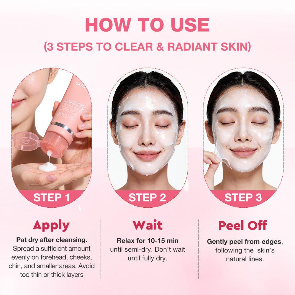Skinever Collagen PDRN Brightening Mask | Skin Repair & Glow Face Mask UAE