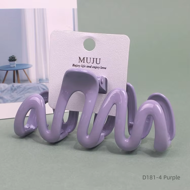 MUJU Matte Textured Hair Claw – Blue Color Non-Slip Strong Hold Hair Clip for Thick & Fine Hair | UAE