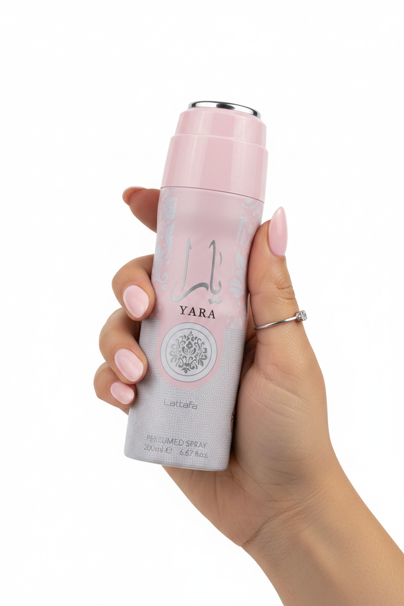 Yara Lattafa Perfumed Body Spray 200ml | Long-Lasting Fragrance Mist UAE