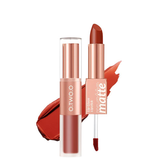 O.TWO.O 2-in-1 Matte Lipstick & Lip Gloss – Waterproof, Double-Ended | UAE