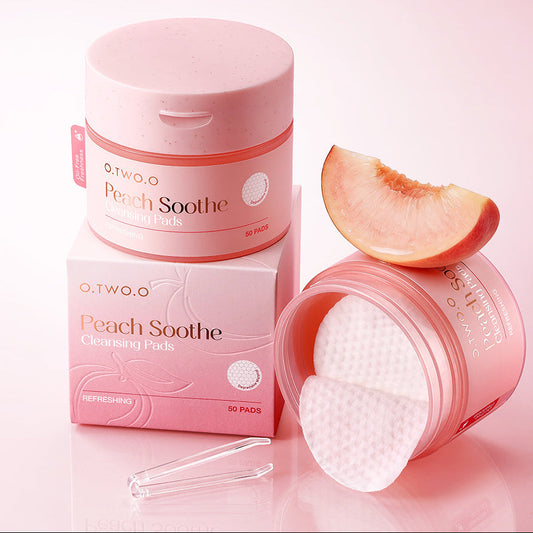 O.TWO.O Peach Refreshing Makeup Cleansing Pads | Gentle Makeup Remover UAE