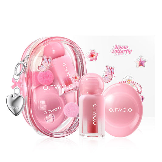 O.TWO.O Jelly Set – Hydrating Jelly Makeup Set for Lips & Cheeks | Long-Lasting Glossy Finish | UAE