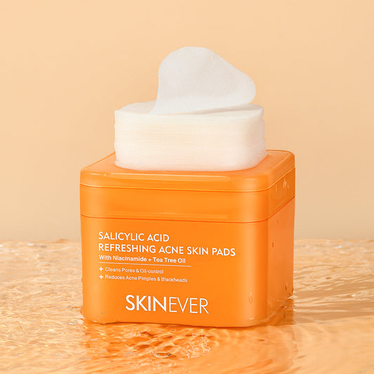 SKINEVER Salicylic Acid Refreshing Acne Skin Pads – Anti-Acne & Oil Control Exfoliating Pads for Clear Skin | UAE