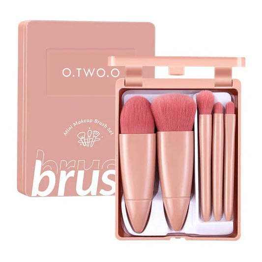 O.TWO.O Soft Fiber Makeup Brushes Set – 10-Piece Professional Face & Eye Brush Kit | UAE