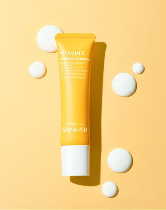 SKINEVER Vitamin C Brightening Sunscreen SPF50 – Glow-Boosting UV Protection for Radiant Skin | UAE