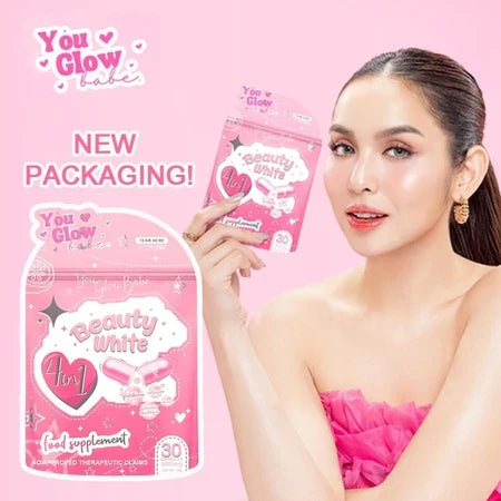 You Glow Babe 4-in-1 Beauty Capsules – Glutathione, Collagen, Slimming & Vitamin C (30 pcs) | Skin Glow & Wellness | UAE