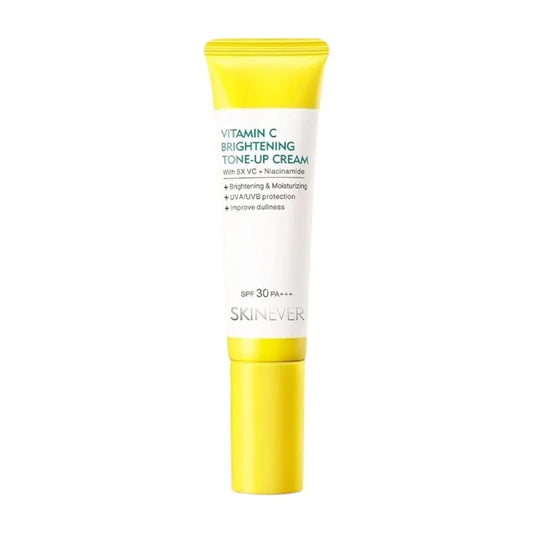 SKINEVER Vitamin C Brightening Tone-Up Cream – Instant Glow, Dark Spot Correcting & Hydrating Moisturizer | UAE