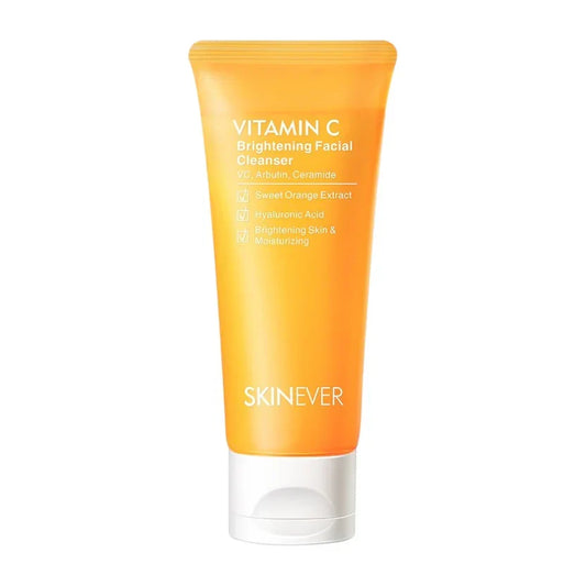 SKINEVER Vitamin C Brightening Facial Cleanser – Deep Cleansing & Glow Boosting Daily Face Wash | UAE